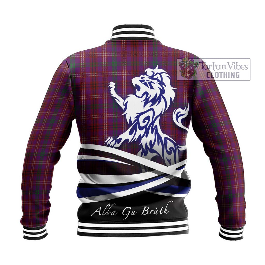 McCall (Caithness) Tartan Baseball Jacket with Alba Gu Brath Regal Lion Emblem - Tartan Vibes Clothing