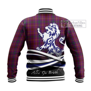 McCall (Caithness) Tartan Baseball Jacket with Alba Gu Brath Regal Lion Emblem - Tartan Vibes Clothing
