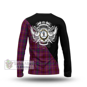 McCall (Caithness) Tartan Long Sleeve T-Shirt with Family Crest and Military Logo Style - Tartan Vibes Clothing