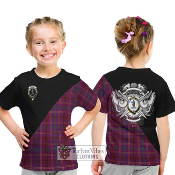 McCall (Caithness) Tartan Kid T-Shirt with Family Crest and Military Logo Style - Tartan Vibes Clothing
