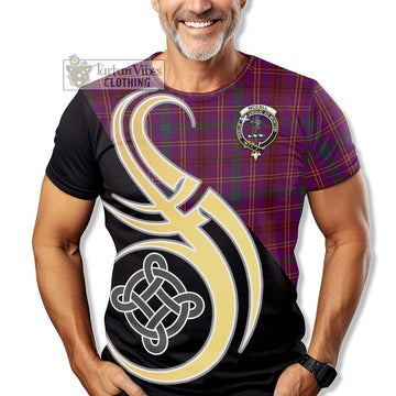 McCall (Caithness) Tartan T-Shirt with Family Crest and Celtic Symbol Style - Tartan Vibes Clothing
