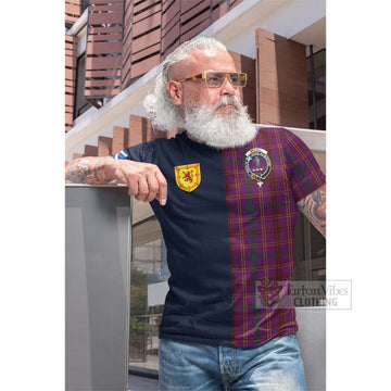 McCall (Caithness) Tartan Cotton T-shirt Alba with Scottish Lion Royal Arm Half Style Men's Shirt - Tartan Vibes Clothing