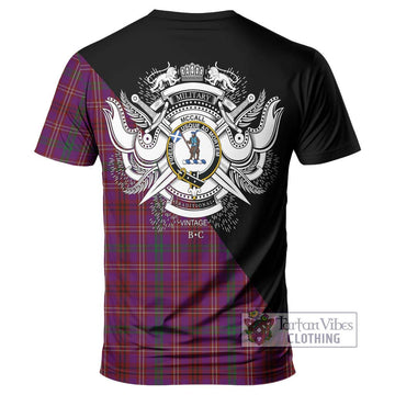 McCall (Caithness) Tartan T-Shirt with Family Crest and Military Logo Style - Tartan Vibes Clothing