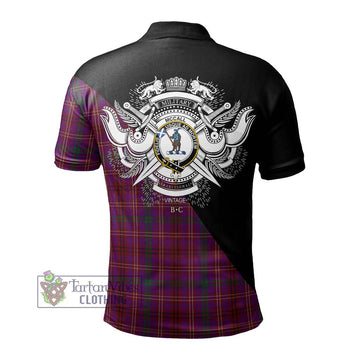 McCall (Caithness) Tartan Polo Shirt with Family Crest and Military Logo Style - Tartan Vibes Clothing