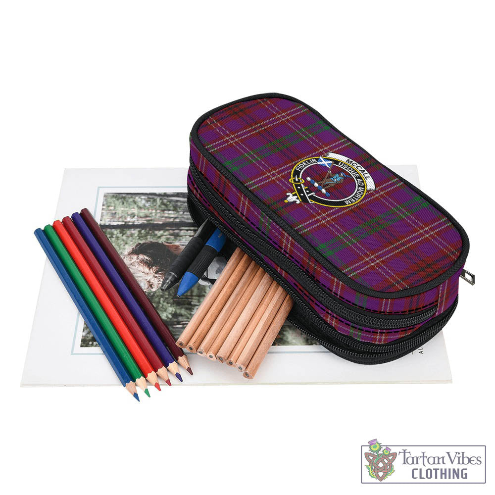 McCall (Caithness) Tartan Pen and Pencil Case with Family Crest - Tartan Vibes Clothing