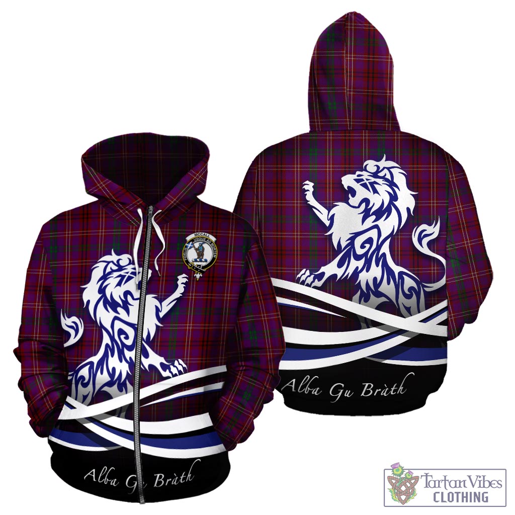 McCall (Caithness) Tartan Hoodie with Alba Gu Brath Regal Lion Emblem - Tartan Vibes Clothing