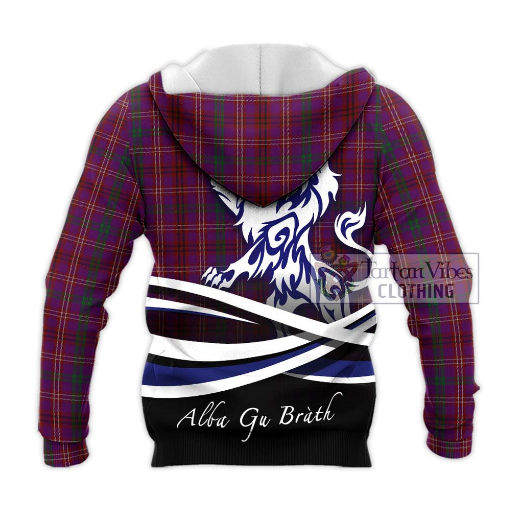 McCall (Caithness) Tartan Knitted Hoodie with Alba Gu Brath Regal Lion Emblem - Tartan Vibes Clothing