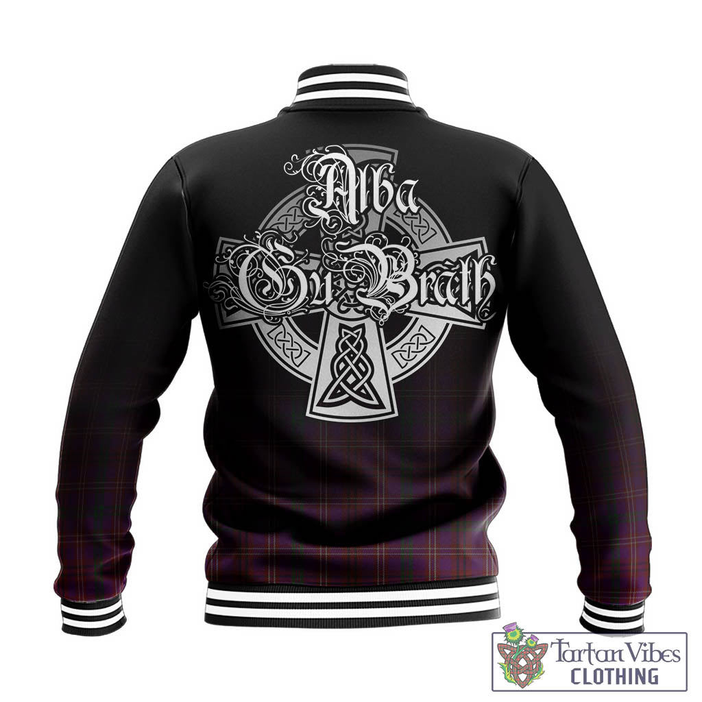 McCall (Caithness) Tartan Baseball Jacket Featuring Alba Gu Brath Family Crest Celtic Inspired - Tartan Vibes Clothing