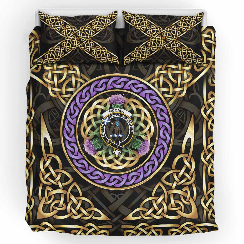 McCall (Caithness) Clan Crest Bedding Set Celtic Scottish Thistle