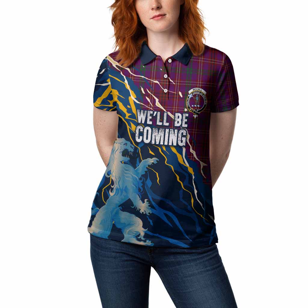 McCall (Caithness) Scotland Tartan Women Polo Shirt WC2026 Football - We'll Be Coming