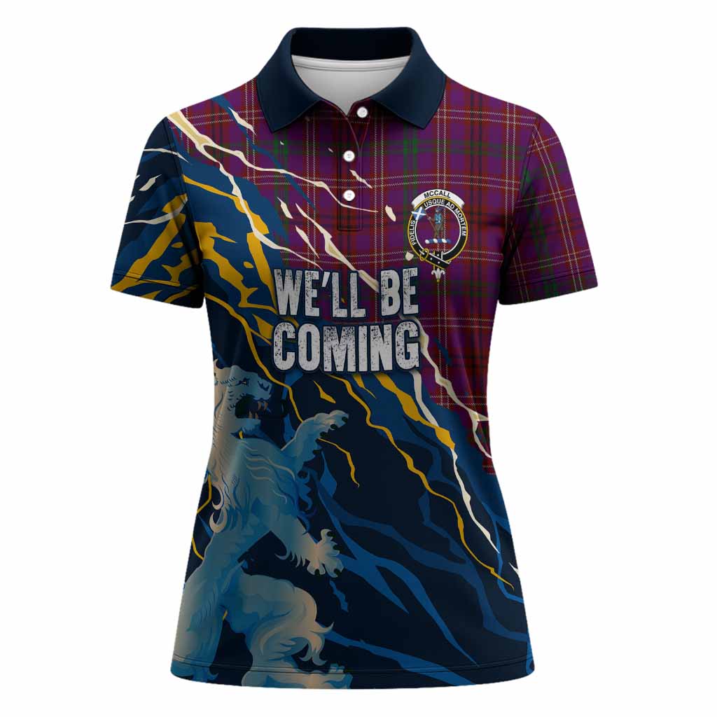 McCall (Caithness) Scotland Tartan Women Polo Shirt WC2026 Football - We'll Be Coming