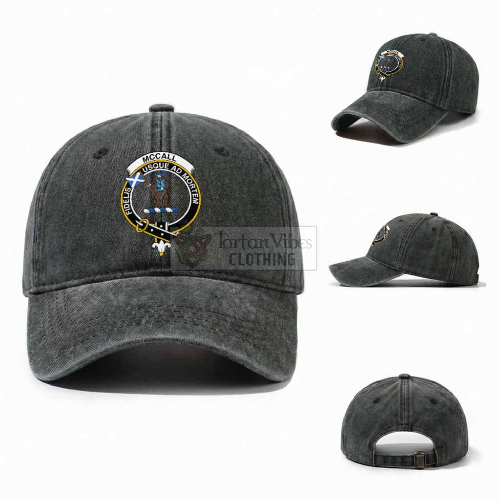 McCall (Caithness) Scottish Clan Crest Washed Baseball Cap
