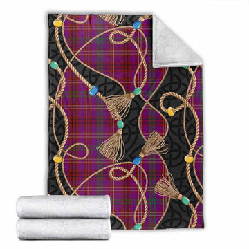 McCall (Caithness) Scottish Tartan Twisted Ropes Stylized Blanket X-Large 59 x 79 inches 150 x 200 cm - Tartan Vibes Clothing