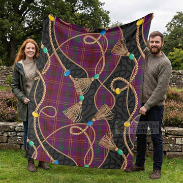 McCall (Caithness) Scottish Tartan Twisted Ropes Stylized Blanket - Tartan Vibes Clothing