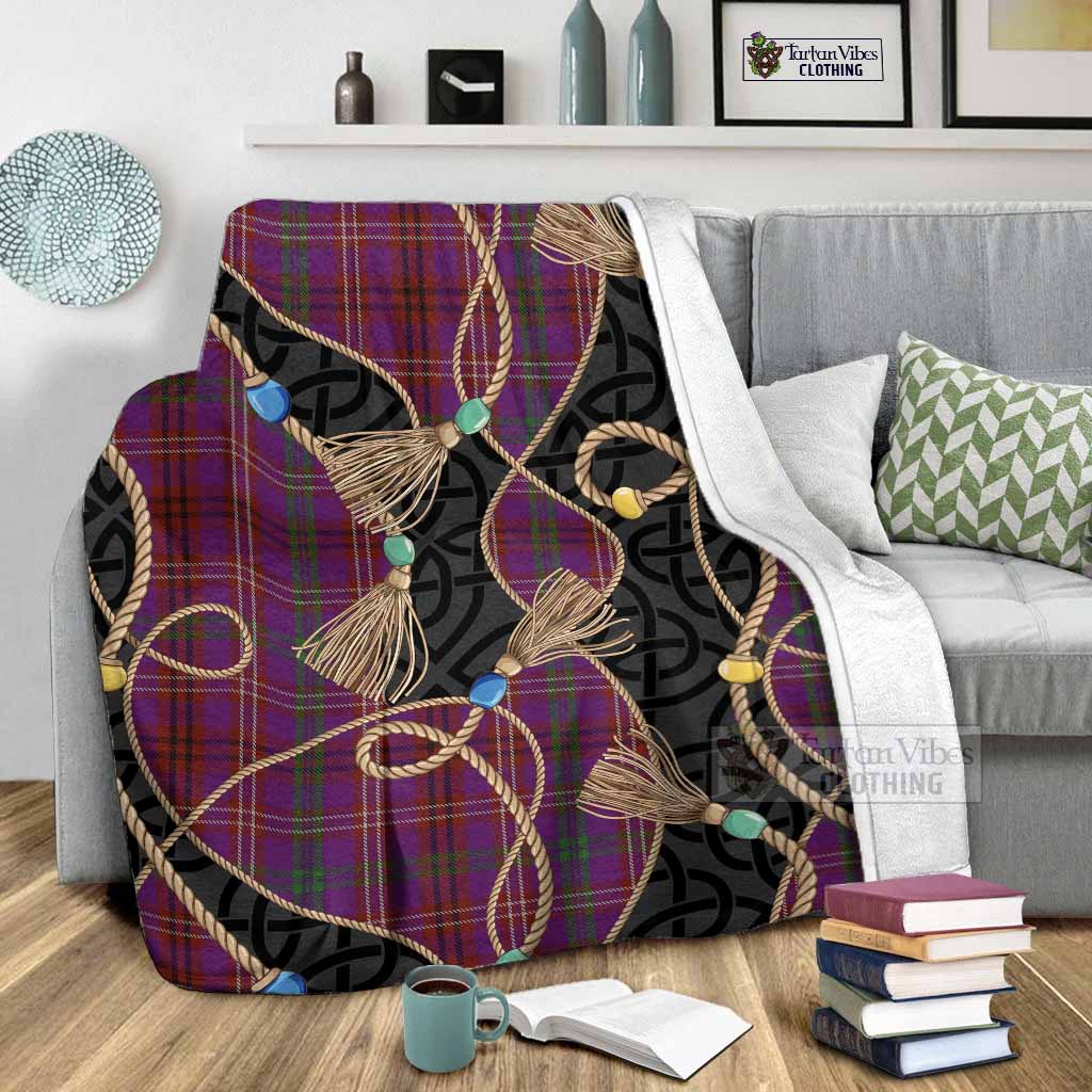 McCall (Caithness) Scottish Tartan Twisted Ropes Stylized Blanket - Tartan Vibes Clothing