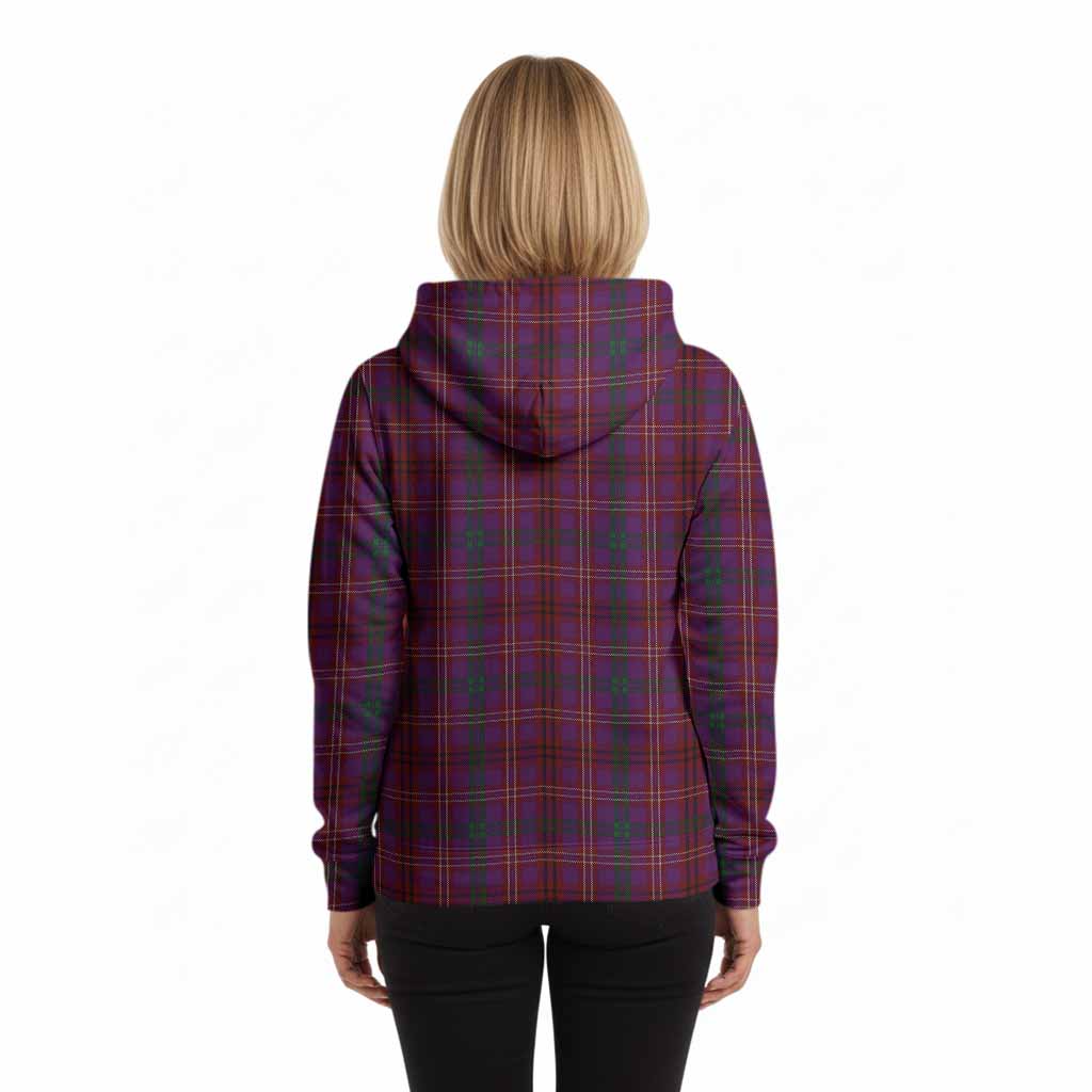 McCall (Caithness) Tartan Crest Hoodie Ferocious Lion Style