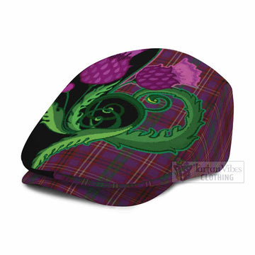 McCall (Caithness) Tartan Flat Cap, Jeff Cap Traditional Scottish Thistle