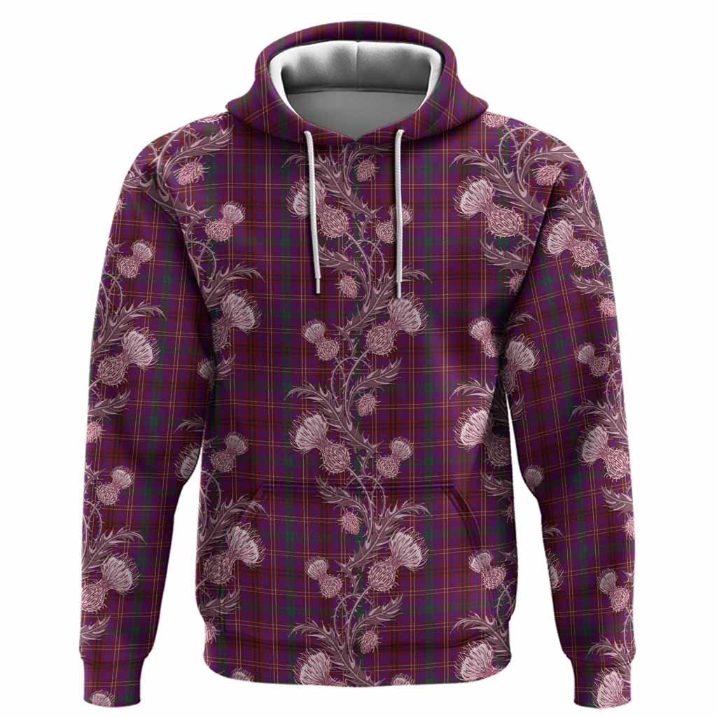 McCall (Caithness) Tartan Hoodie Seamless Scottish Thistle Flowers