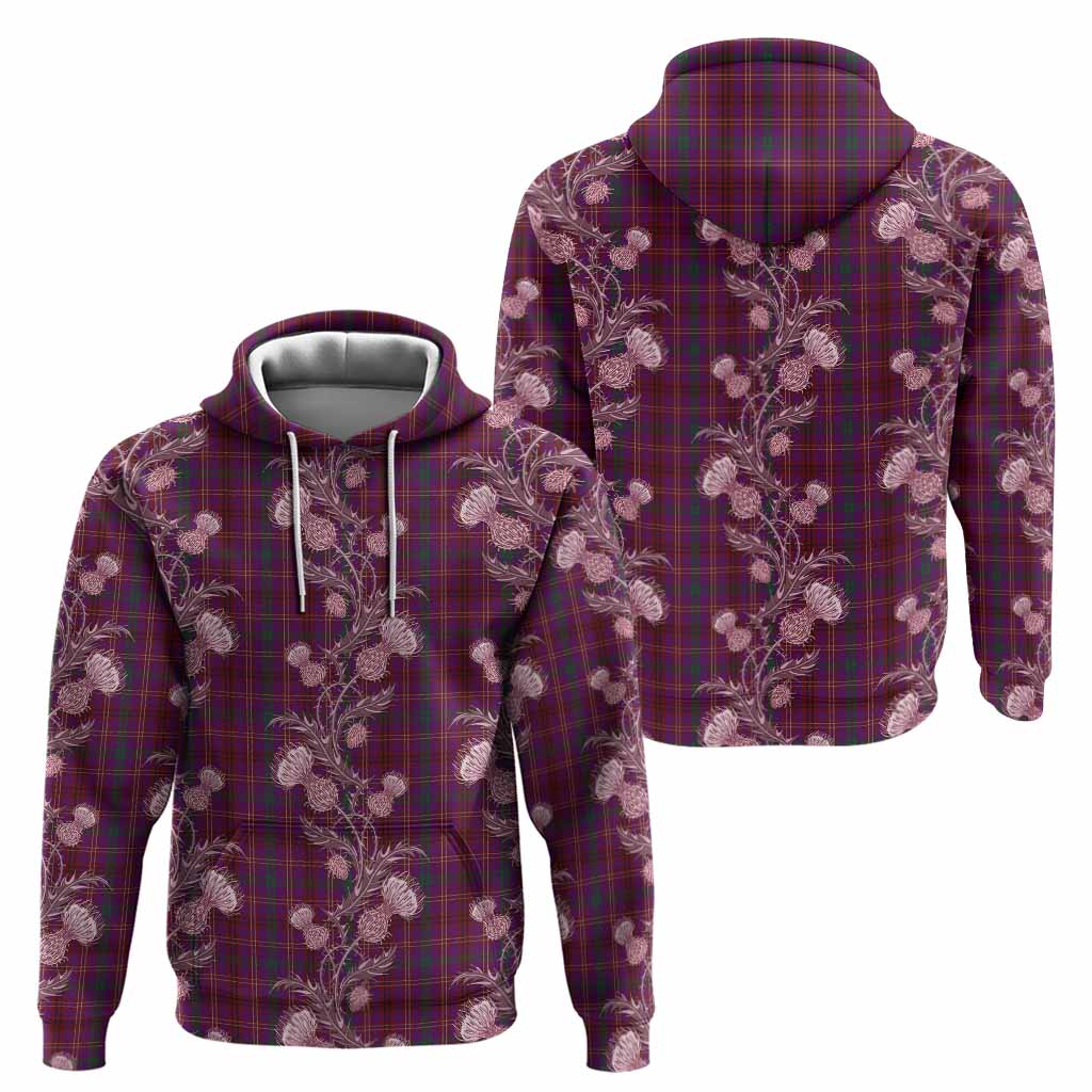 McCall (Caithness) Tartan Hoodie Seamless Scottish Thistle Flowers
