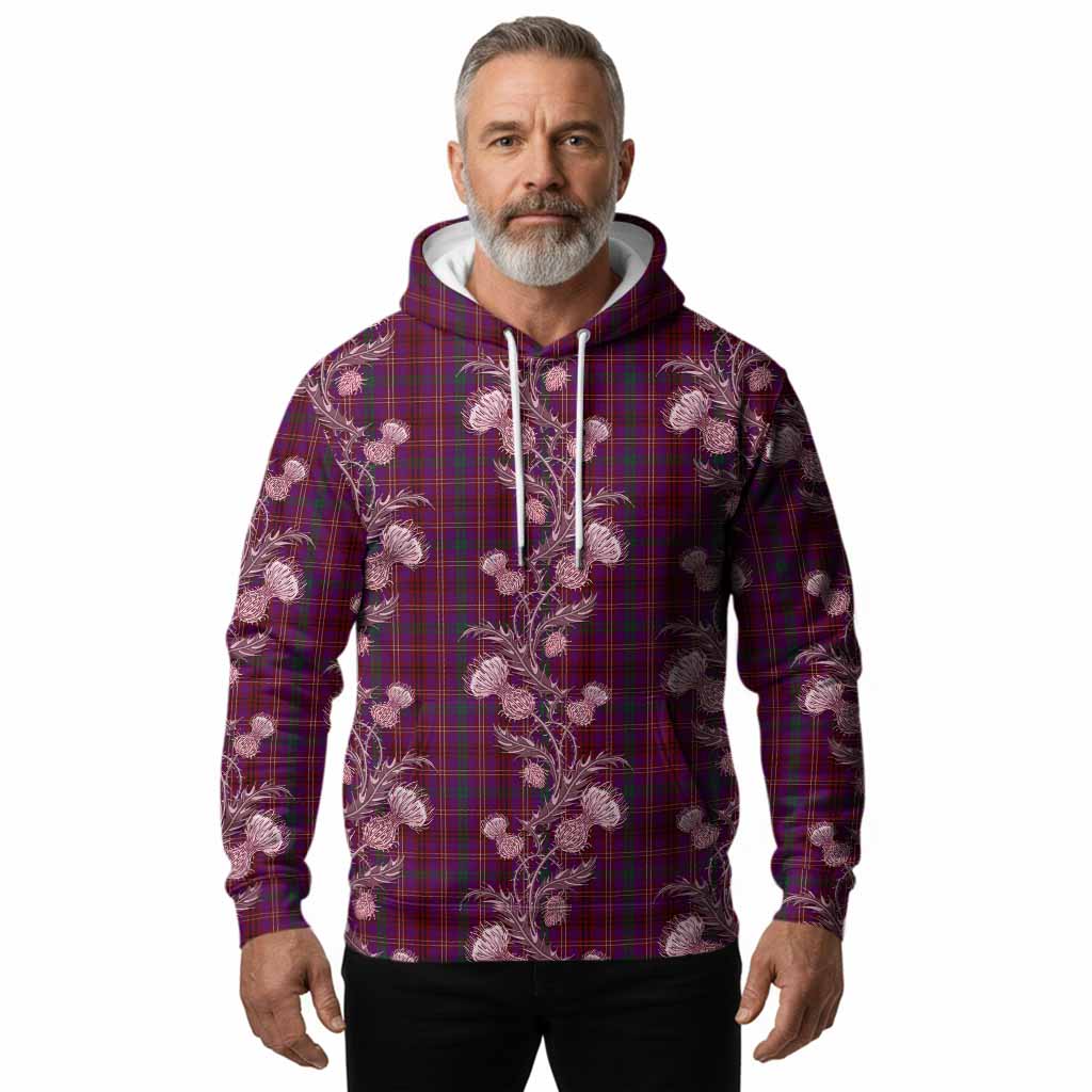 McCall (Caithness) Tartan Hoodie Seamless Scottish Thistle Flowers