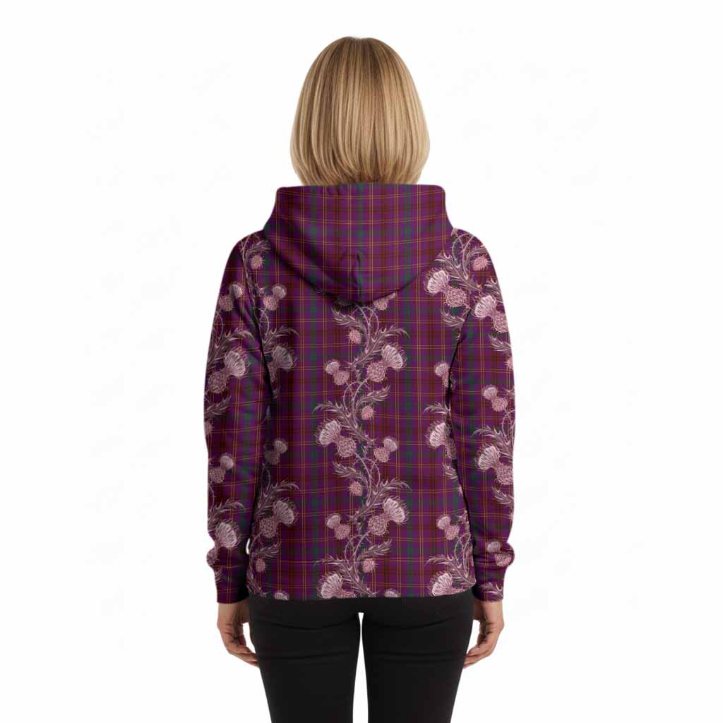 McCall (Caithness) Tartan Hoodie Seamless Scottish Thistle Flowers