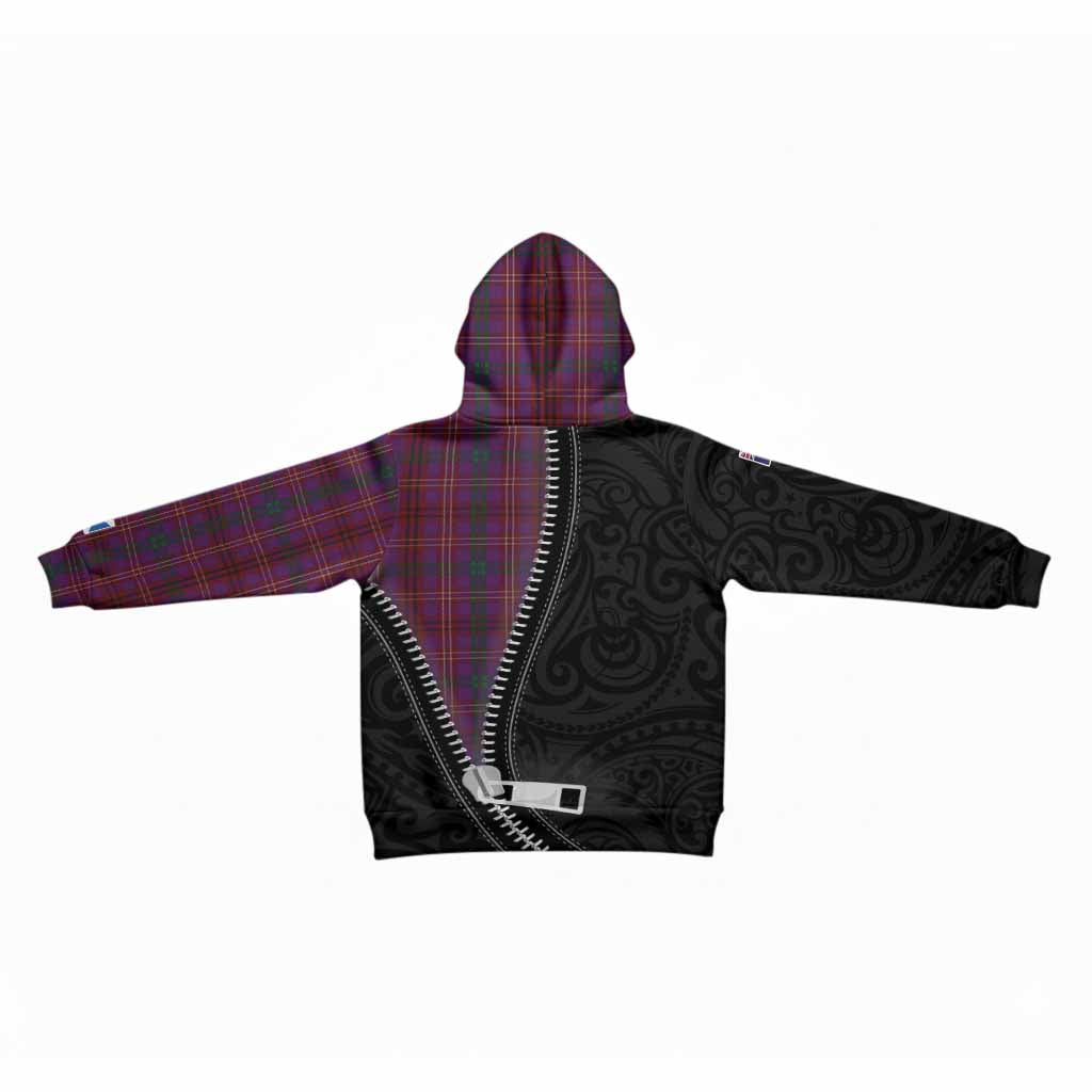 McCall (Caithness) Tartan Kid Hoodie New Zealand Pattern Unique Zipper Stylized