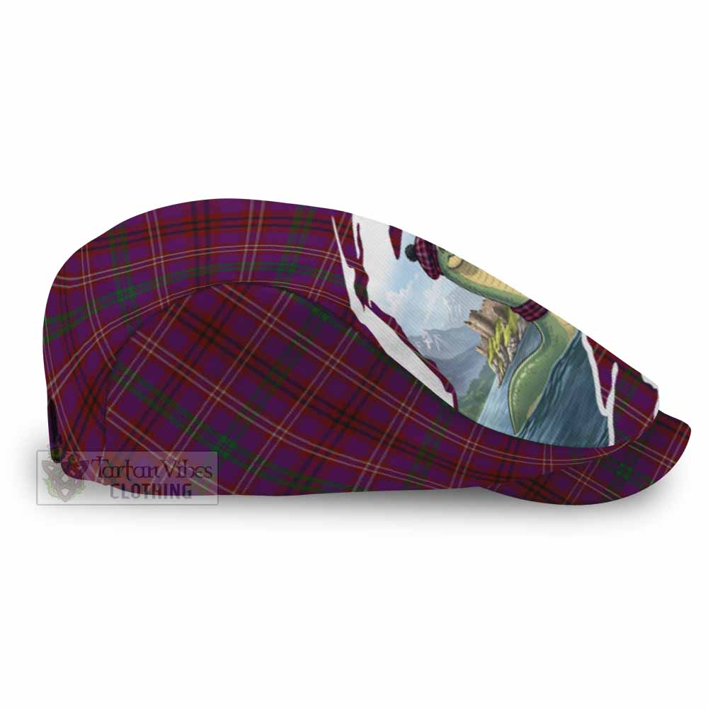 McCall (Caithness) Tartan Loch Ness Monster Scottish Heritage Art Flat Cap, Jeff Cap
