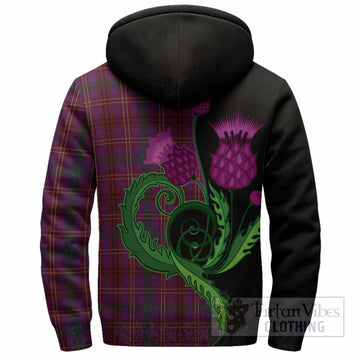 McCall (Caithness) Tartan Sherpa Hoodie Traditional Scottish Thistle