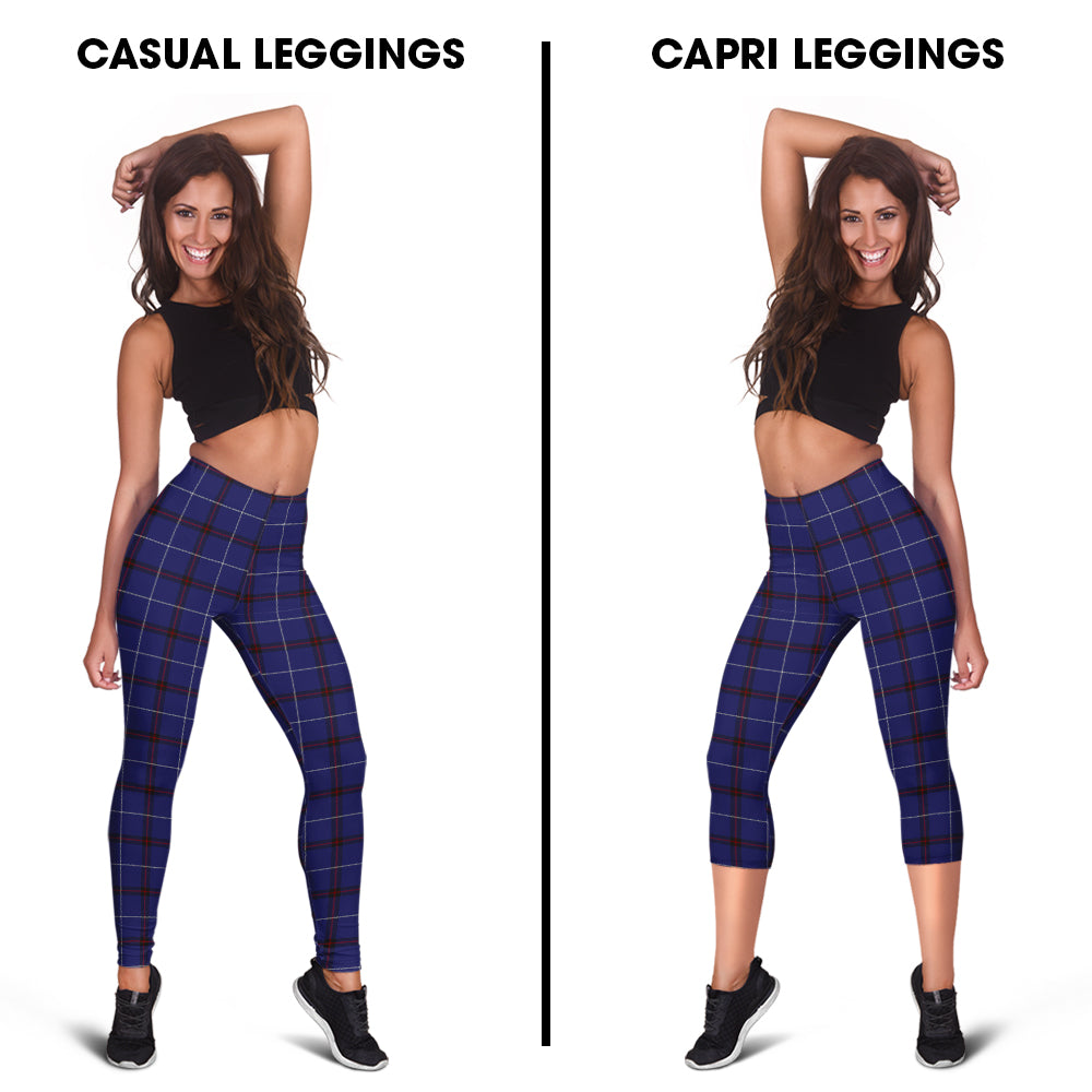 McCallie Tartan Womens Leggings Capri Leggings - Tartan Vibes Clothing