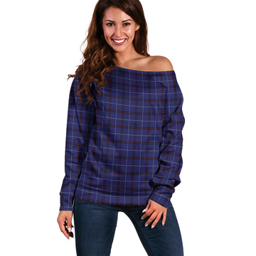 McCallie Tartan Off Shoulder Women Sweater Women - Tartan Vibes Clothing