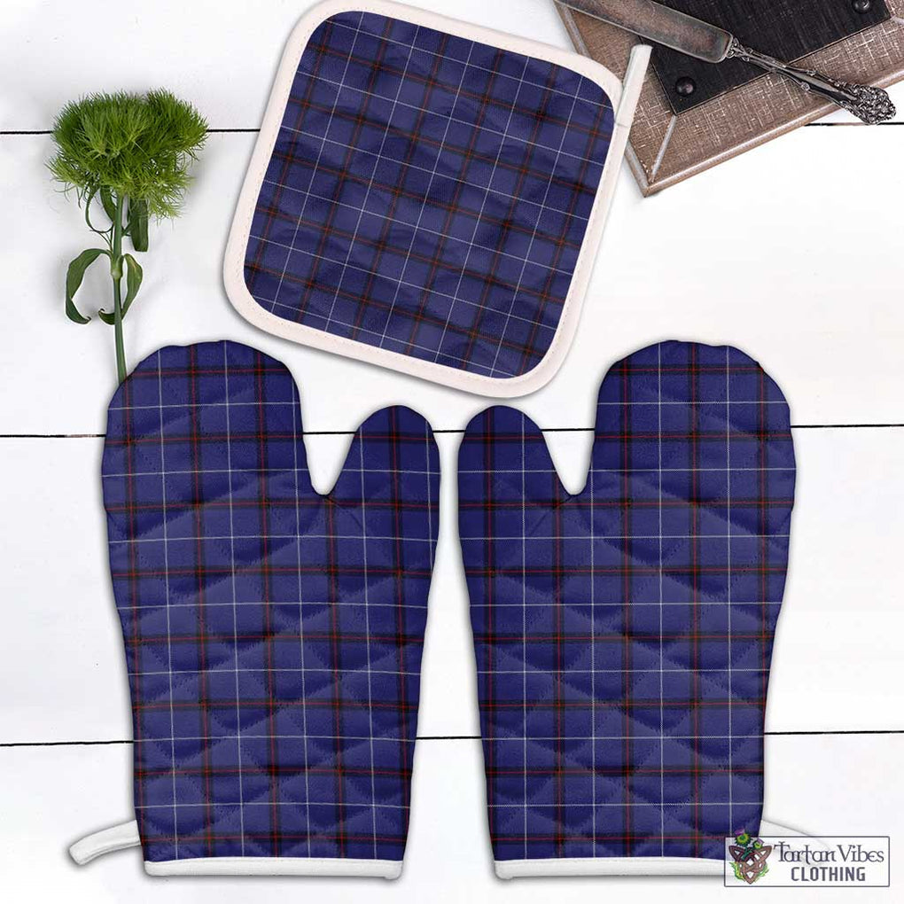 McCallie Tartan Combo Oven Mitt & Pot-Holder Combo 2 Oven Mitt & 1 Pot-Holder Black - Tartan Vibes Clothing