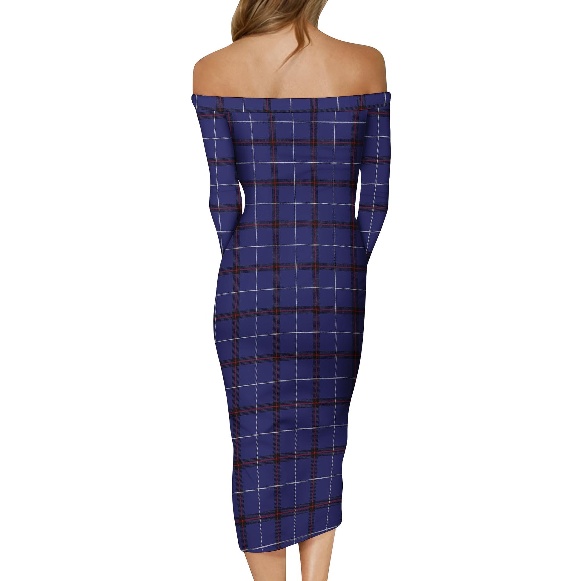 McCallie Tartan Off Shoulder Lady Dress - Tartan Vibes Clothing