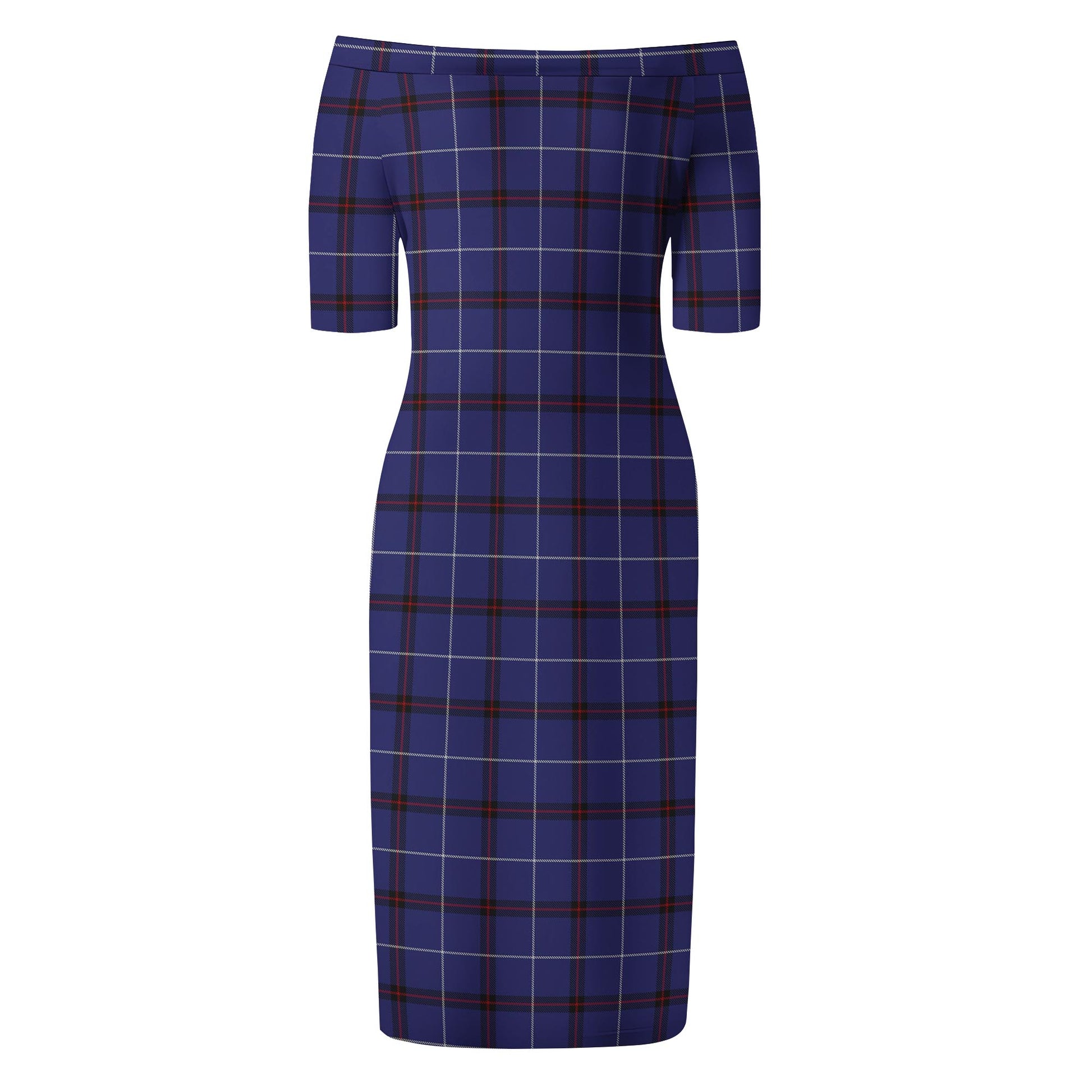 McCallie Tartan Off Shoulder Lady Dress - Tartan Vibes Clothing