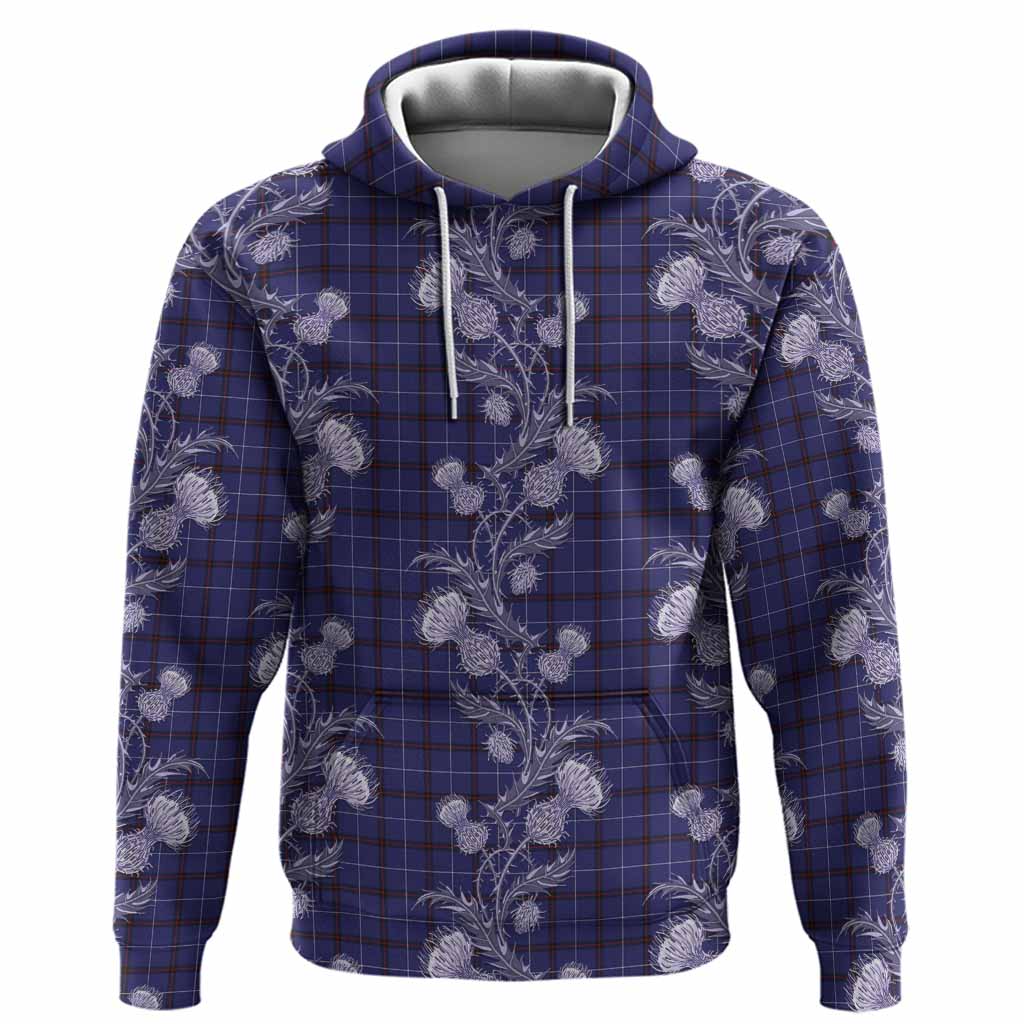 McCallie Tartan Hoodie Seamless Scottish Thistle Flowers