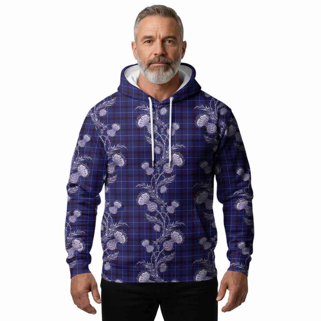 McCallie Tartan Hoodie Seamless Scottish Thistle Flowers