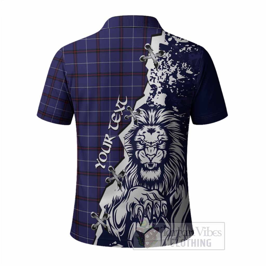 McCallie Tartan Scottish Polo Shirt Angry Lion With Soccer Ball Style