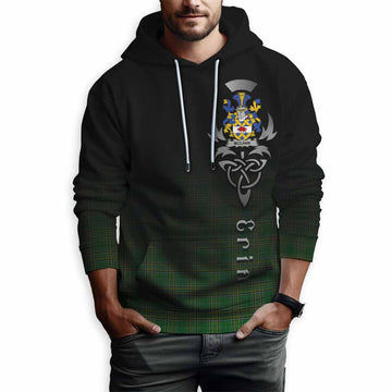 Tartan Vibes Clothing McCann Irish Clan Hoodie with Coat of Arms Erin Go Bragh Celtic Inspired