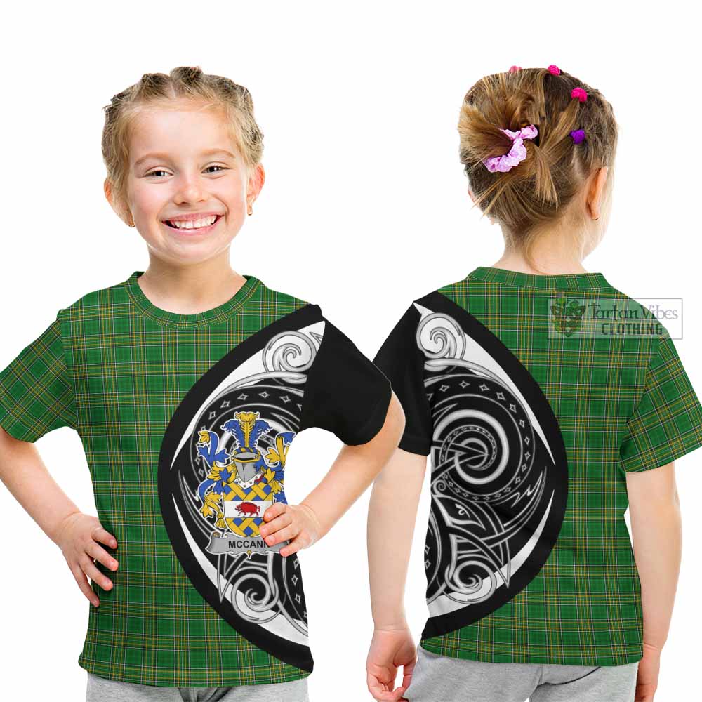 Tartan Vibes Clothing McCann Irish Clan Kid T-Shirt Celtic Circle Style