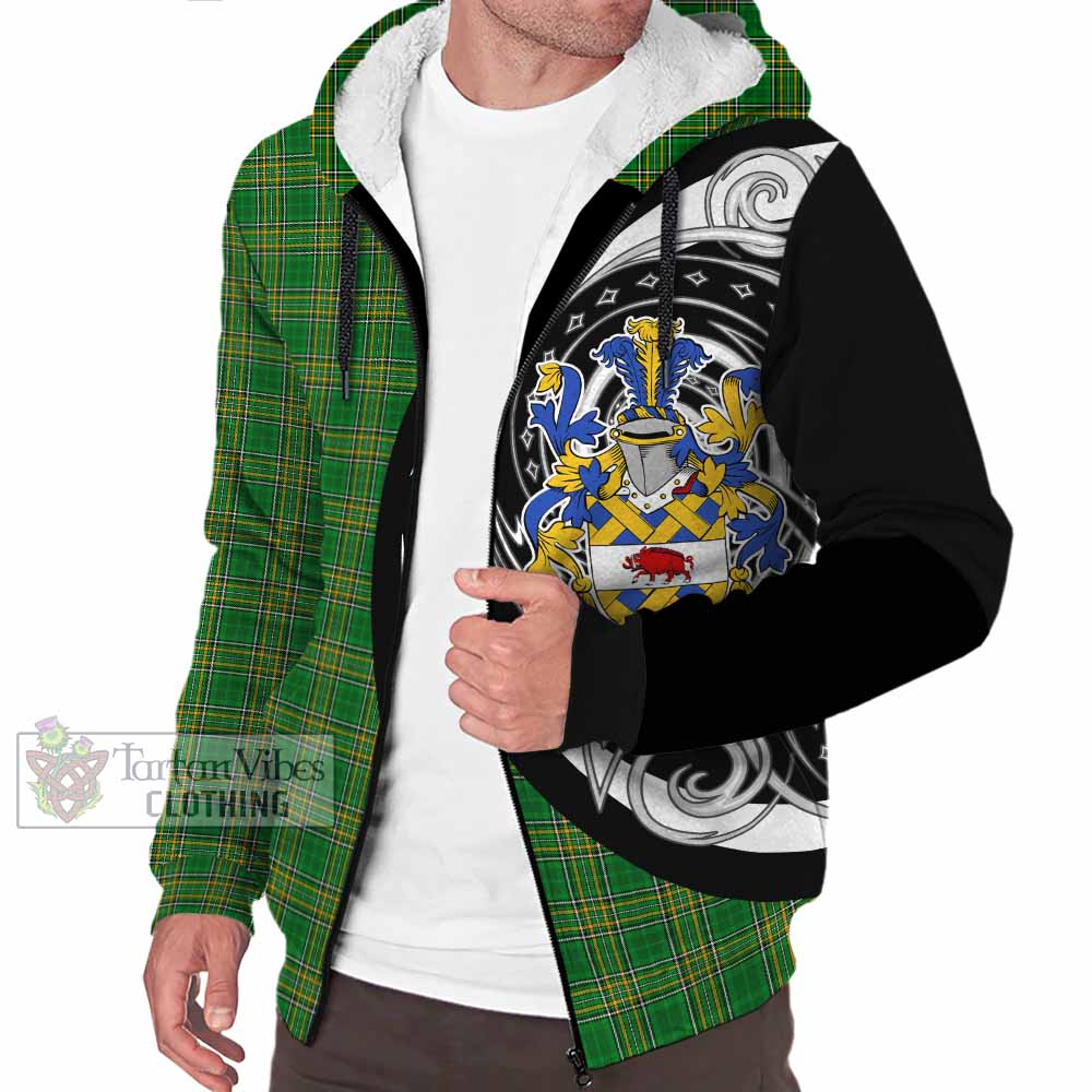 Tartan Vibes Clothing McCann Irish Clan Sherpa Hoodie Celtic Circle Style