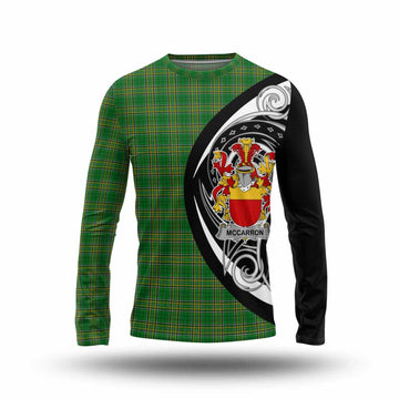 McCarron Irish Clan Long Sleeve T-Shirt Celtic Circle Style Unisex - Tartan Vibes Clothing