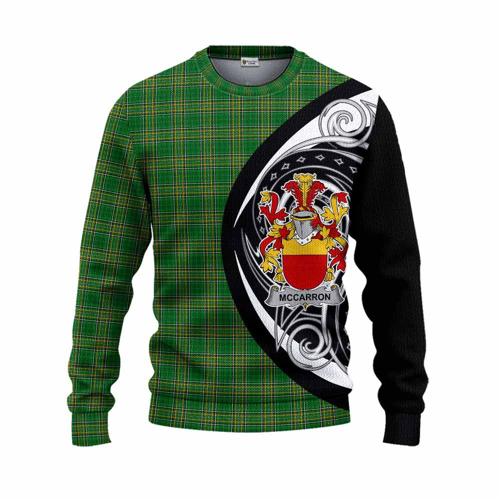 Tartan Vibes Clothing McCarron Irish Clan Knitted Sweater Celtic Circle Style