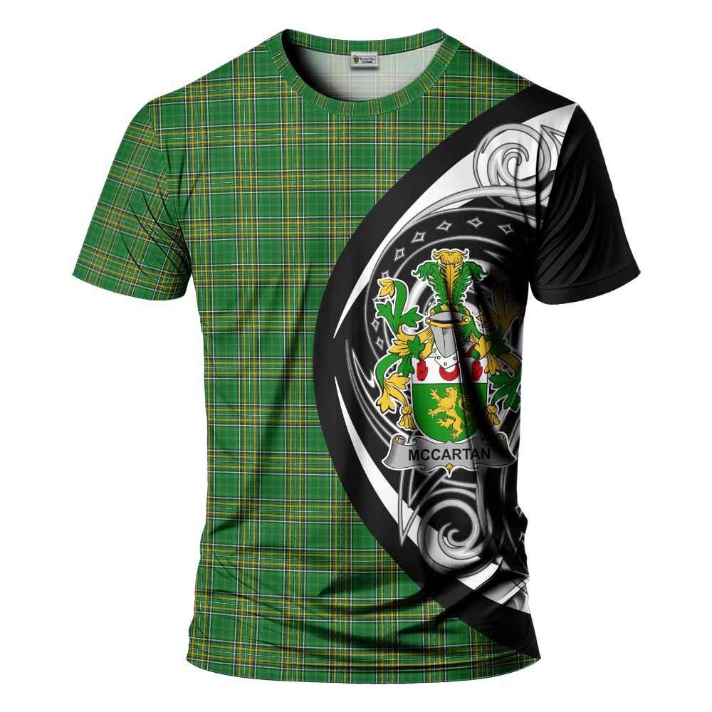 McCartan Irish Clan T-Shirt Celtic Circle Style Kid's Shirt - Tartan Vibes Clothing