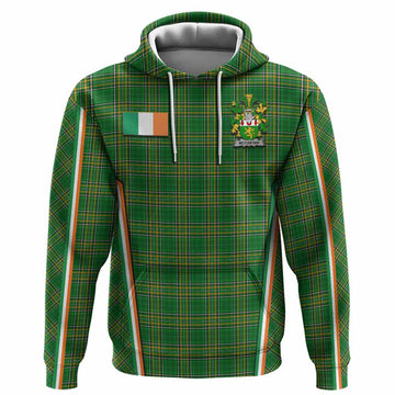 McCartan Irish Clan Coat of Arm Tartan Hoodie Flag Style