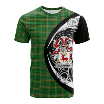 Tartan Vibes Clothing McCarthy Irish Clan Cotton T-shirt Celtic Circle Style