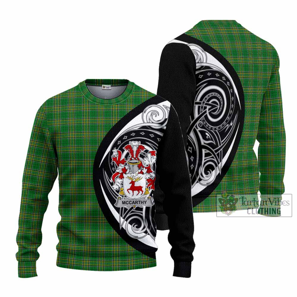 Tartan Vibes Clothing McCarthy Irish Clan Knitted Sweater Celtic Circle Style
