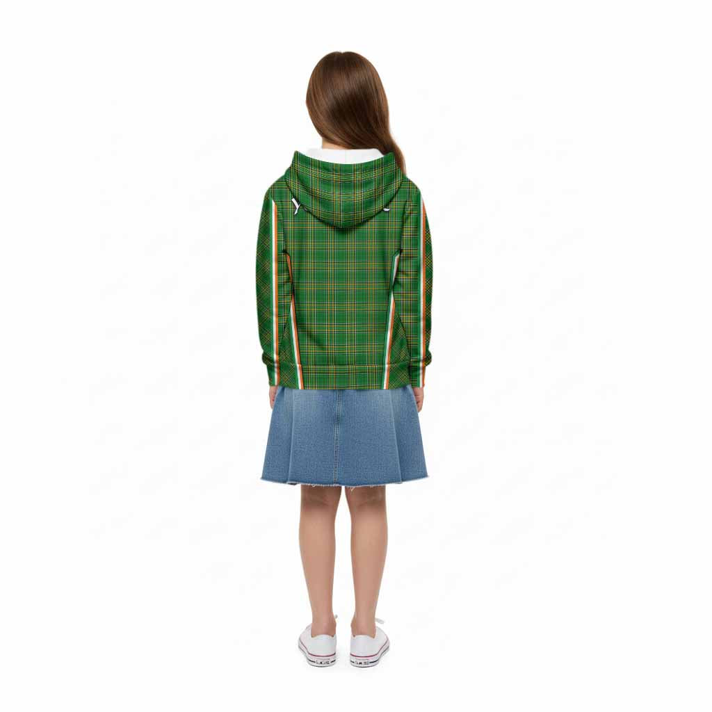 McCarthy Irish Clan Coat of Arm Tartan Kid Hoodie Flag Style