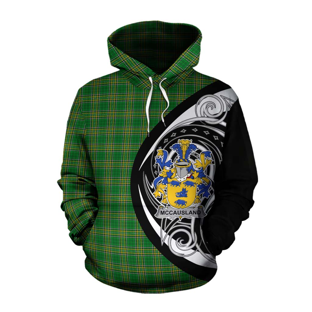 McCausland Irish Clan Cotton Hoodie Celtic Circle Style Pullover Hoodie XS - Tartan Vibes Clothing