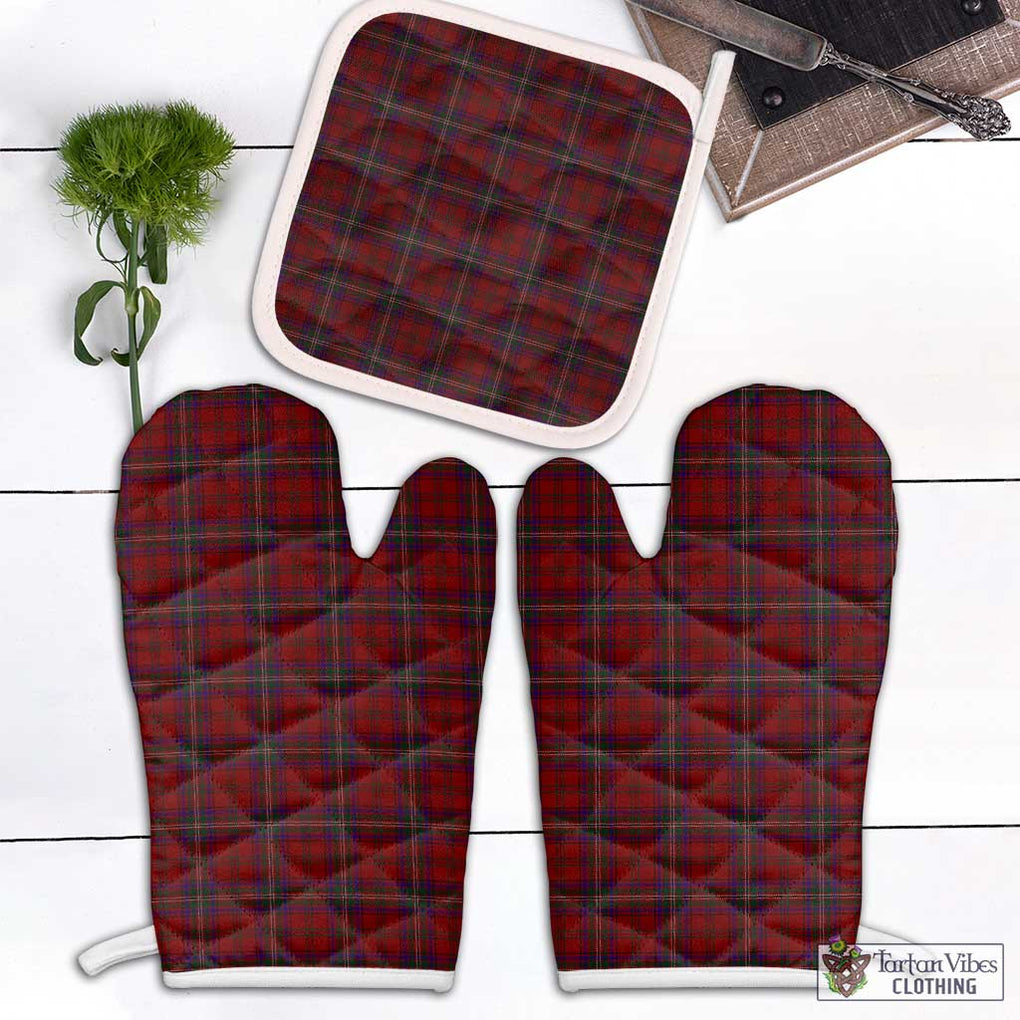 McClure Tartan Combo Oven Mitt & Pot-Holder Combo 2 Oven Mitt & 1 Pot-Holder Black - Tartan Vibes Clothing