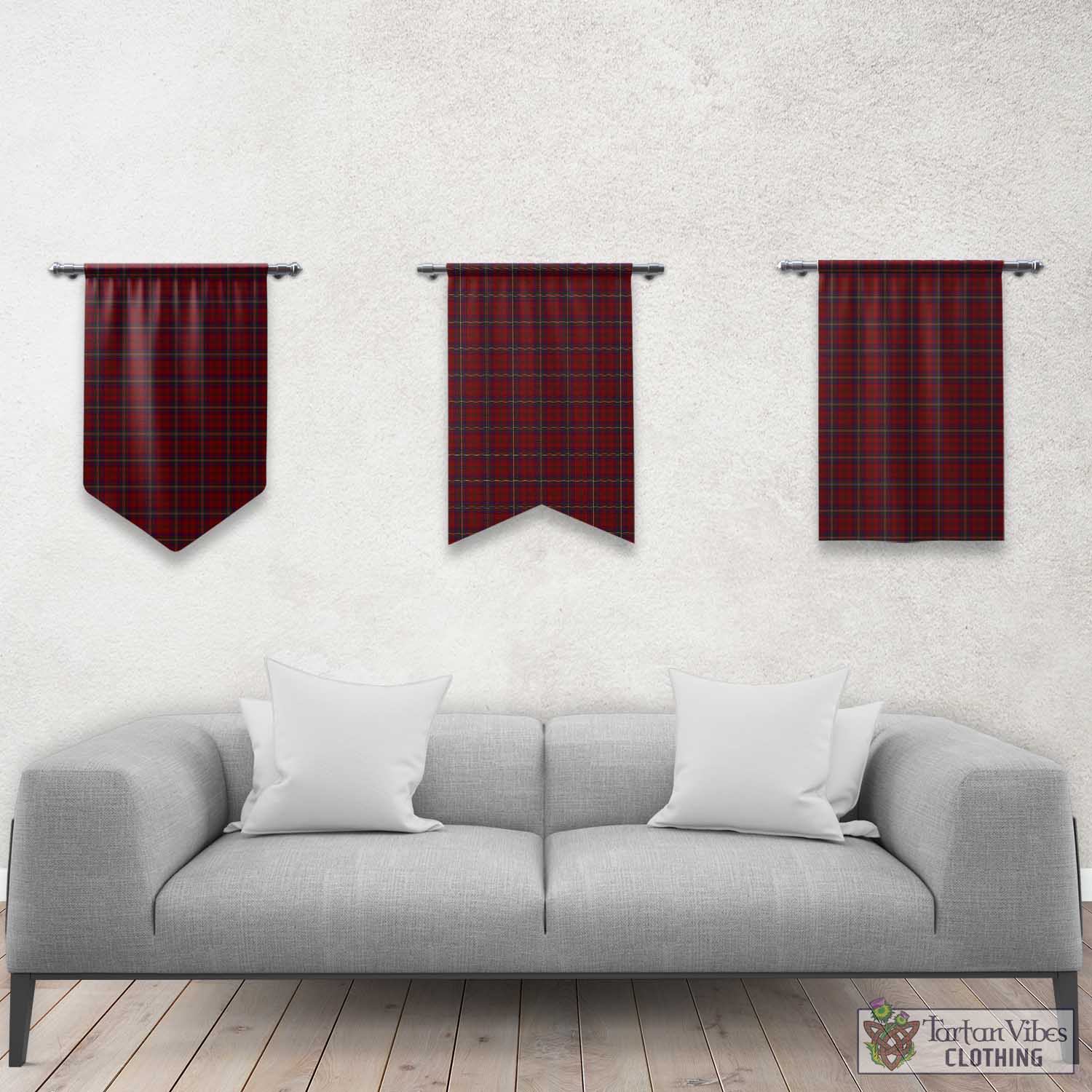 McClure Tartan Gonfalon, Tartan Banner Rectangle - Tartan Vibes Clothing