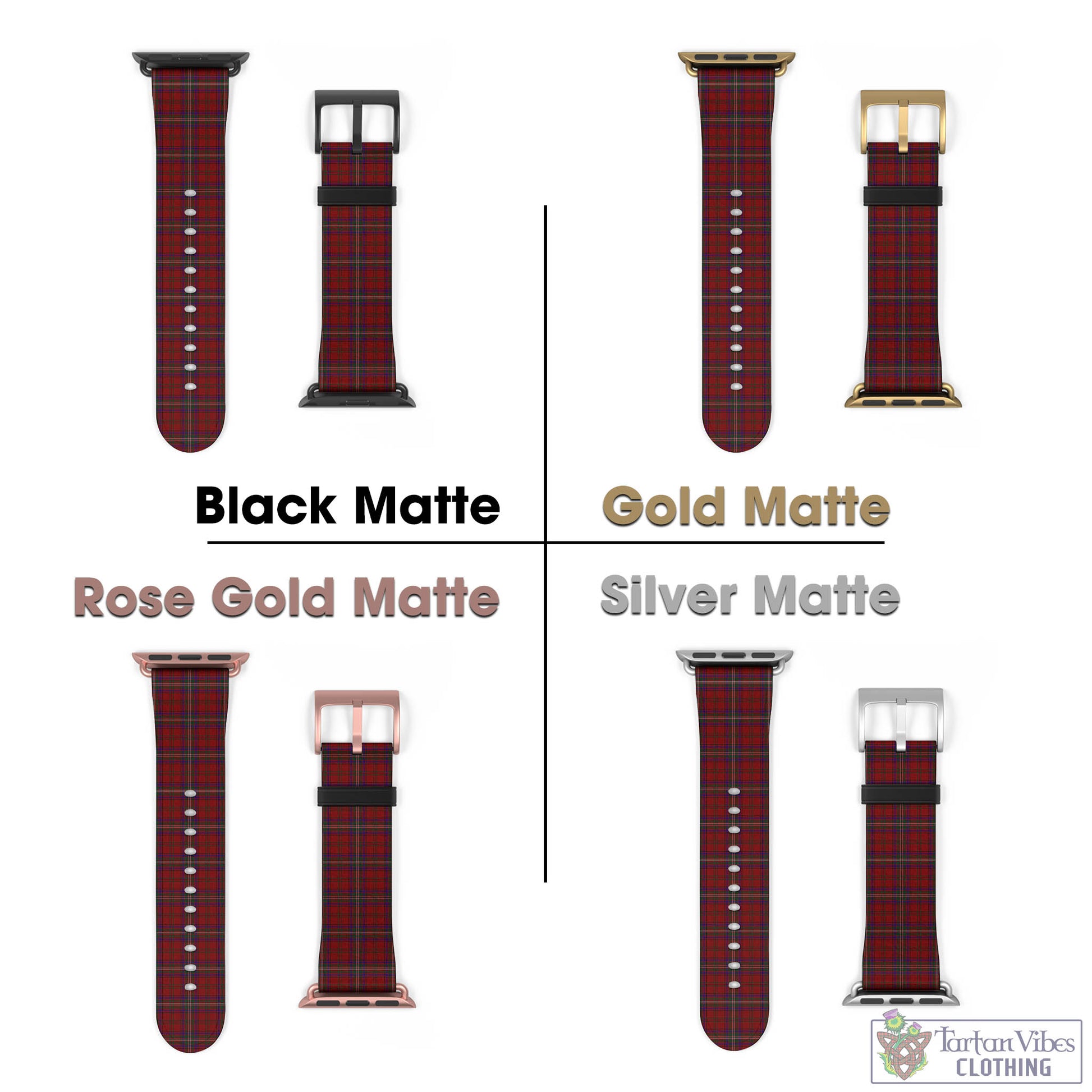 McClure Tartan Watch Band 42 - 45 mm - Tartan Vibes Clothing